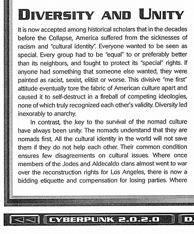 Cyberpunk 2020 Diversity And Unity